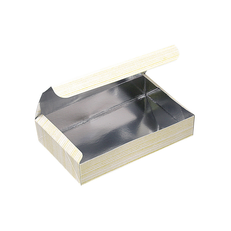 紙製銀折箱アサヒパック小1合フタ一体型
