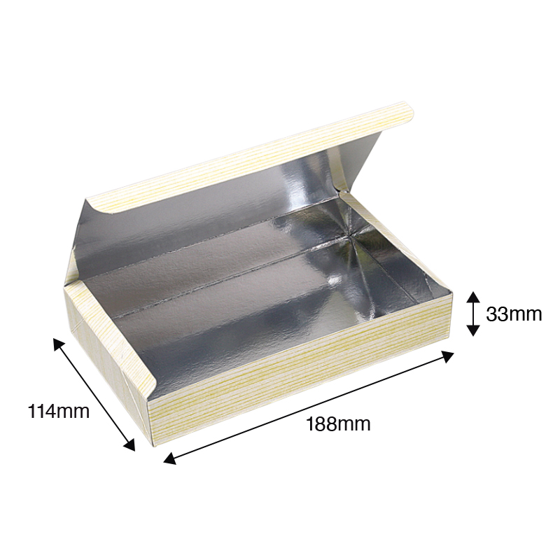 紙製銀折箱アサヒパック中1.5合フタ一体型